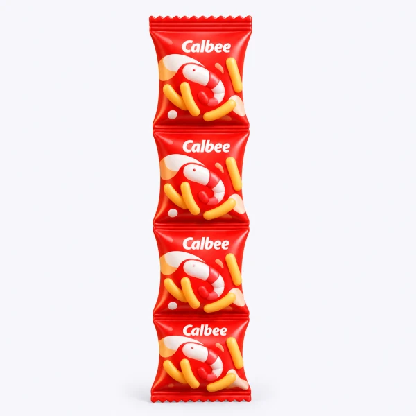 Calbee 【 限 時 優 惠 】卡樂比蝦條四連餅 (48g)