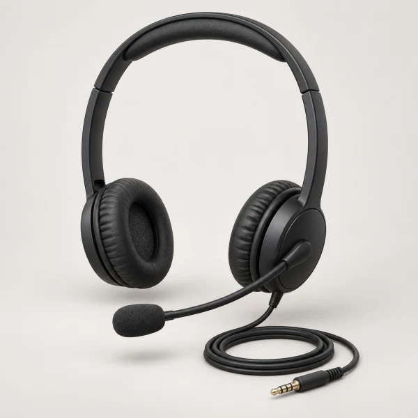 ELECOM (φ3.5mm4極) ブラック HS-HP14STBK [φ3.5mmミニプラグ /両耳 /ヘッドバンドタイプ] 耳機麥克風