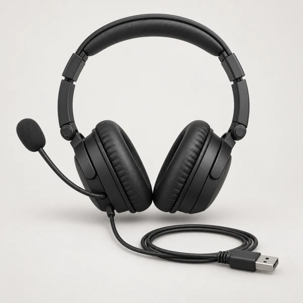 BUFFALO 折りたたみ式 ブラック BSHSUH13BK [USB /両耳 /ヘッドバンドタイプ] 耳機麥克風