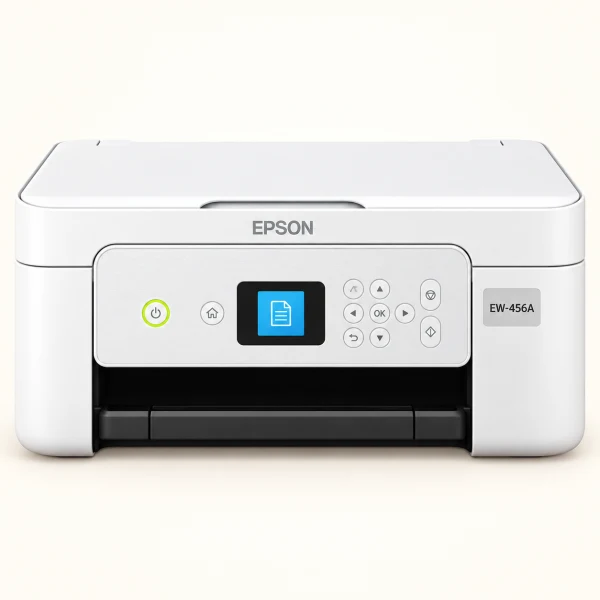 EPSON EW-456A A4 インクジェット複合機 4色 Colorio(カラリオ) ホワイト [カード／名刺～A4] 噴墨印表機