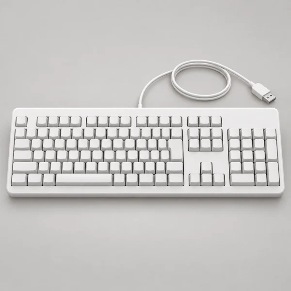 BUFFALO キーボード ホワイト BSKBU100WH [有線 /日本語配列 /メンブレン] 鍵盤