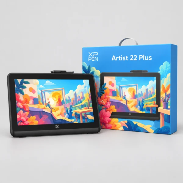 XPPen ART220PL_JP 液晶ペンタブレット Artist 22 Plus（製品保証18か月モデル）(Chrome/Android/Mac/Windows11対応) ブラック [21.5型] 液晶繪圖板