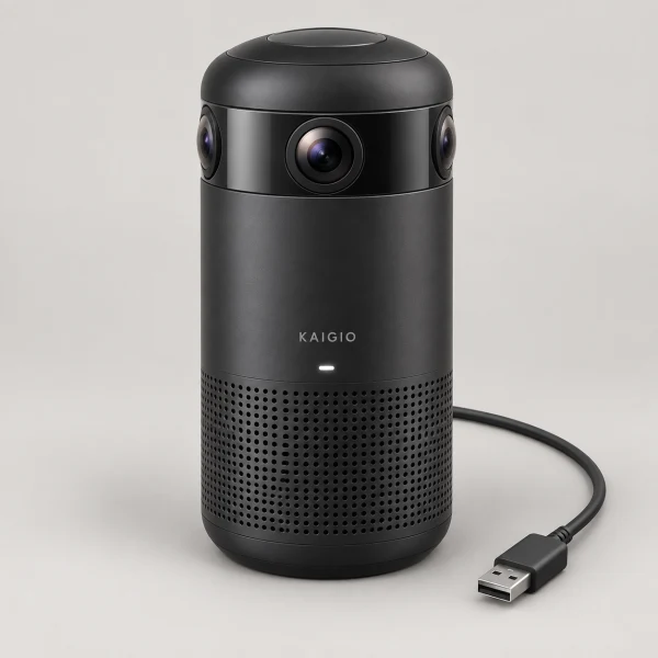 ソースネクスト ＋マイク・スピーカー USB-A接続 KAIGIO CAM360(Windows11対応/Mac) ブラック KGC1-BK [有線] 網路攝影機