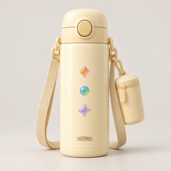 THERMOS 真空保溫兒童隨行杯 淺卡其色 JOI-501PK-LBE