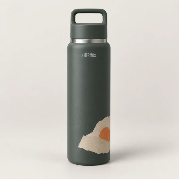 THERMOS 真空保溫隨行杯 灰藏青 JOW-800PK-GNV