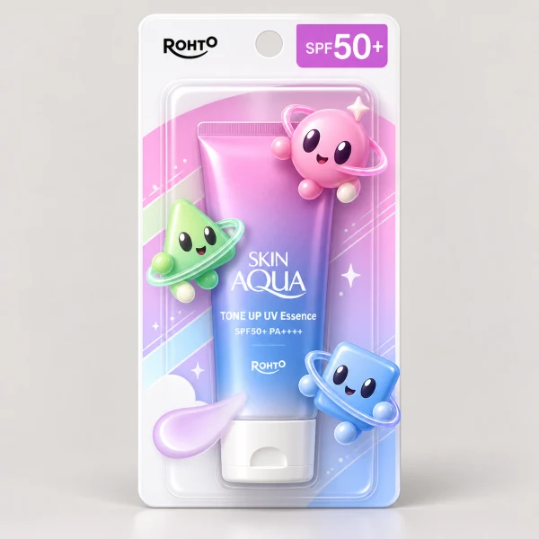 ロート製薬 スキンアクア トーンアップUV　ラベンダーパワーパフガールズ企画品