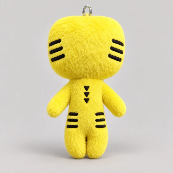 YUKIO雪男 日本進口直郵醜娃玩偶絨毛娃娃搞怪錶情公仔鑰匙圈 毛絨玩偶掛件【萌虎】 1件