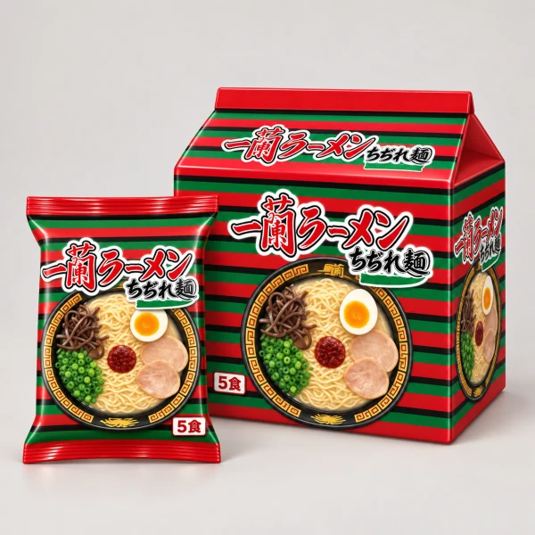 一蘭拉麵 一蘭拉麵　豚骨拉麵 附一蘭特制赤紅秘制辣粉【5餐份】（保質期限到9月25日截止）