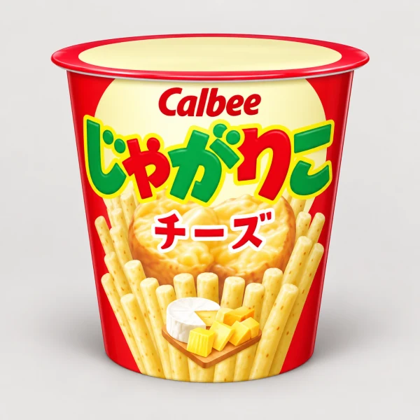 Calbee卡樂比 日本進口直郵酥脆清脆鹹香長頸鹿薯條杯零食必買伴手禮 土豆棒【芝士風味】 55g
