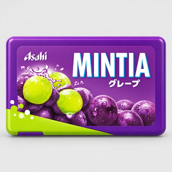 Asahi朝日 MINTIA清涼薄荷糖 口含錠【葡萄味】 50粒