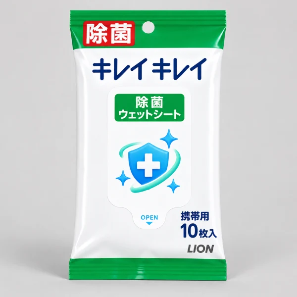 LION獅王 KireiKirei 日本直郵進口清潔消毒清髒污便攜式媽媽包必備 除菌濕巾【含酒精成分】 10片入
