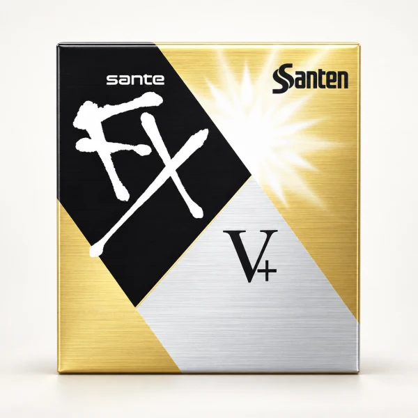 2号仓-SANTEN参天FX V+抗疲劳缓解干涩滴眼液眼药水金色款12ml