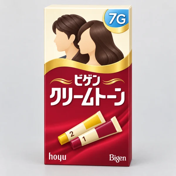 Bigen美源 可瑞慕 黑髮遮白植物護發居家快捷 染發劑【7G自然黑褐色】40g+40g