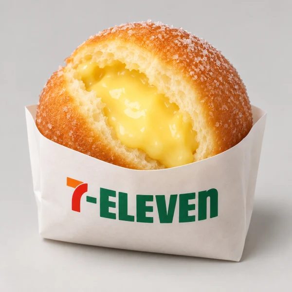 7-Eleven Chewy Donut Custard Cream Balls