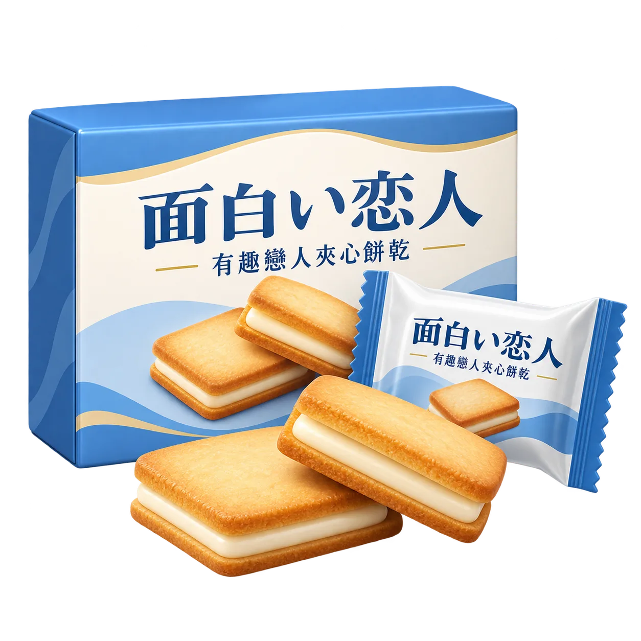 有趣戀人夾心餅乾