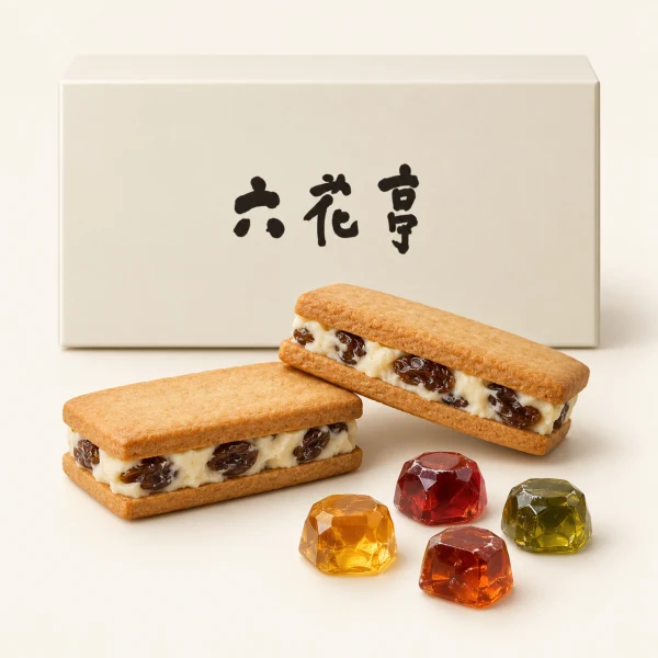 六花亭蘭姆葡萄奶油夾心與酒糖
