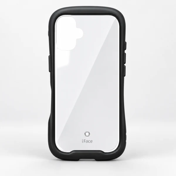 [iPhone 17専用]iFace Reflection 強化ガラスクリア スマホケース ブラック