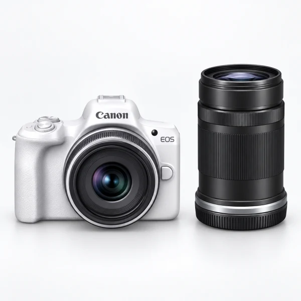 EOS R50・ダブルズームキット ホワイト