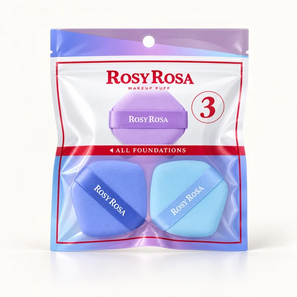 Rosy Rosa 多用途粉底粉撲 3入